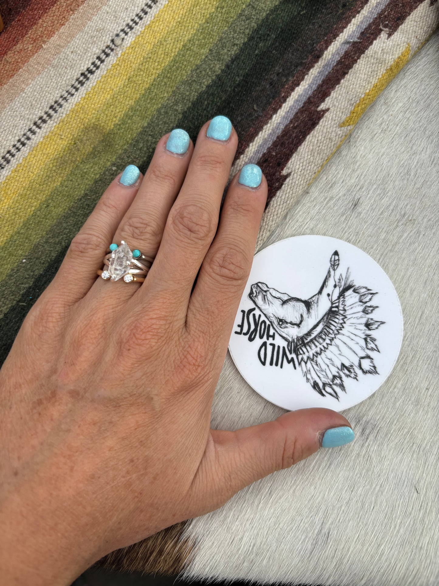 Diamond and gold two stone ring