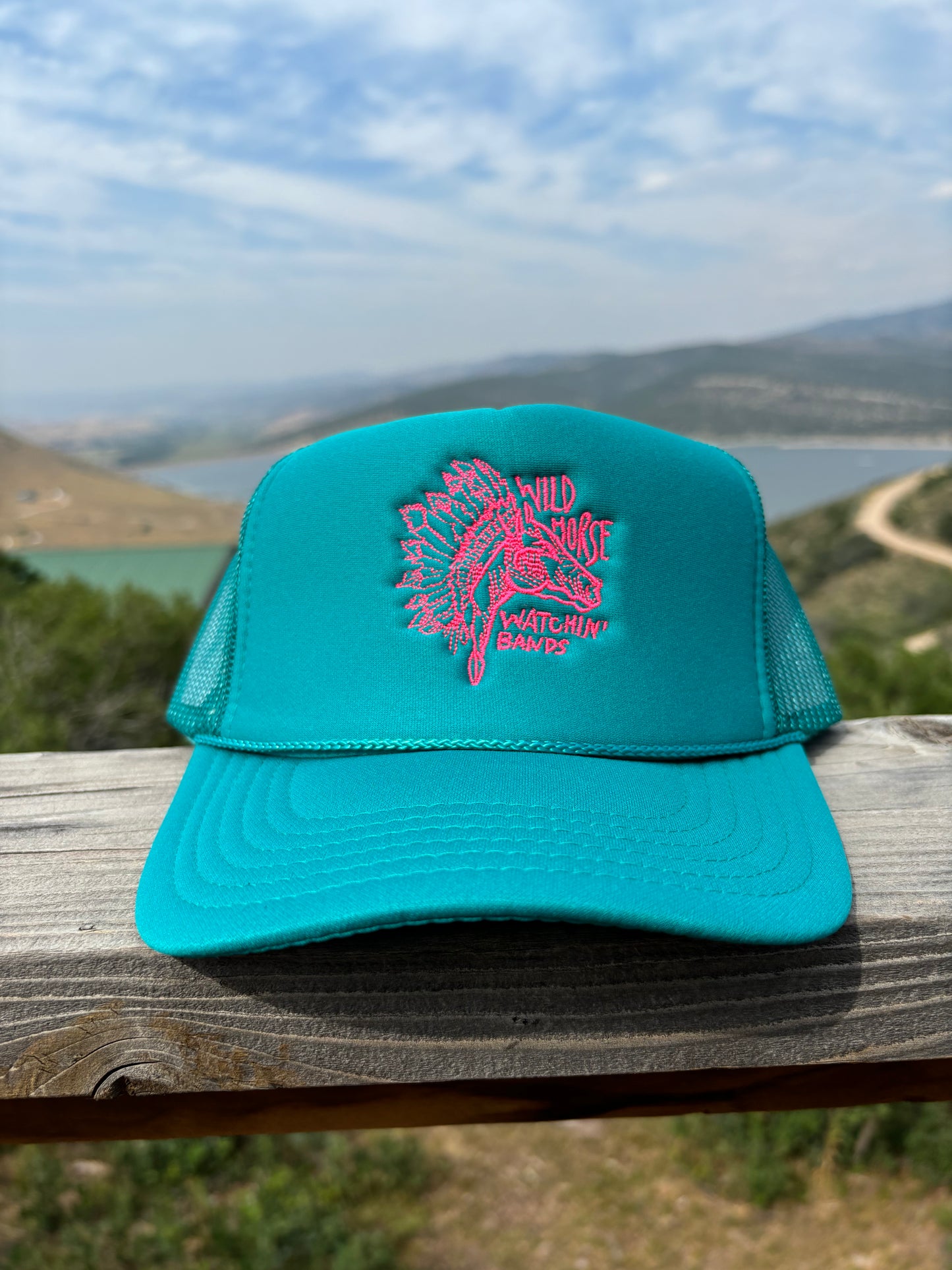 TURQUOISE TRUCKER HAT